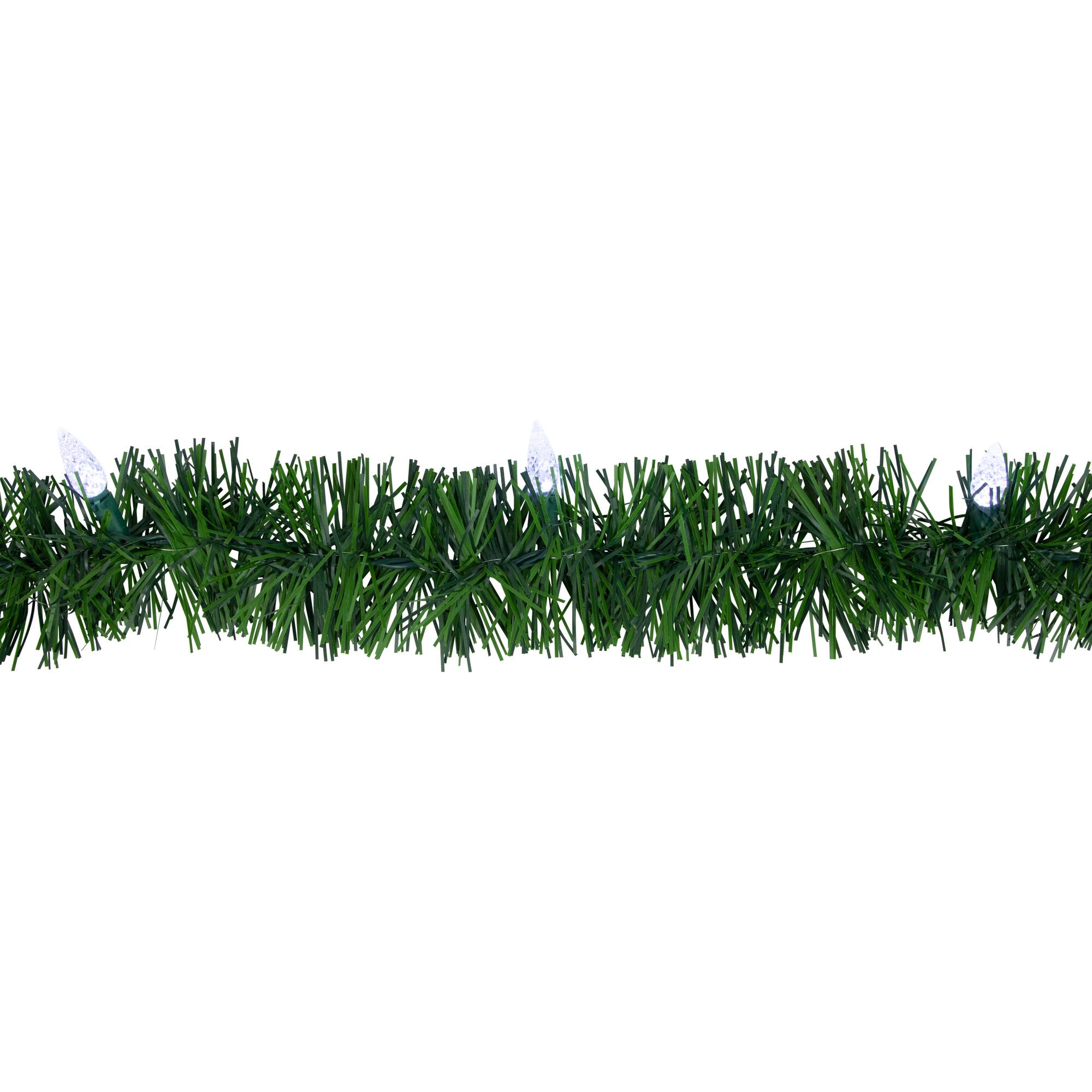 18ft. Faceted LED Artificial Christmas Foliage Garland